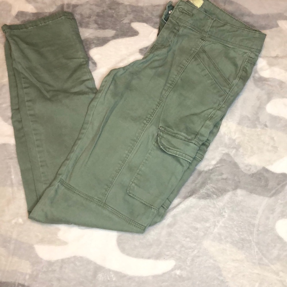 Green Ankle Pants